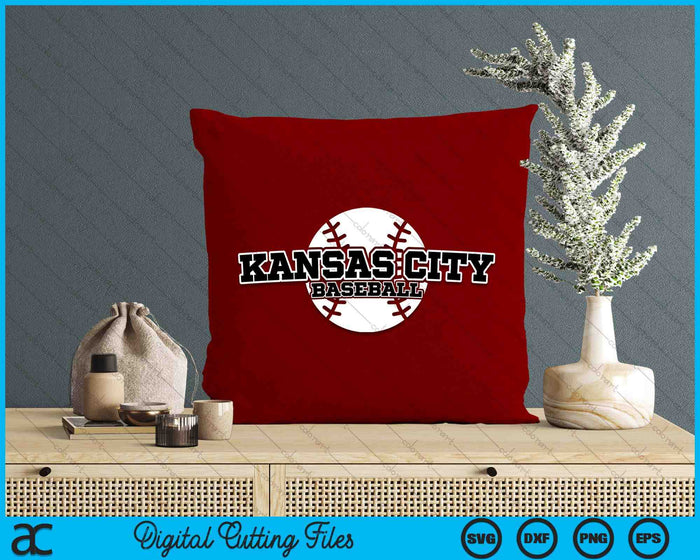 Kansas City honkbal blok lettertype SVG PNG digitale snijbestanden Kansas City honkbal blok lettertype SVG PNG digitale snijbestanden