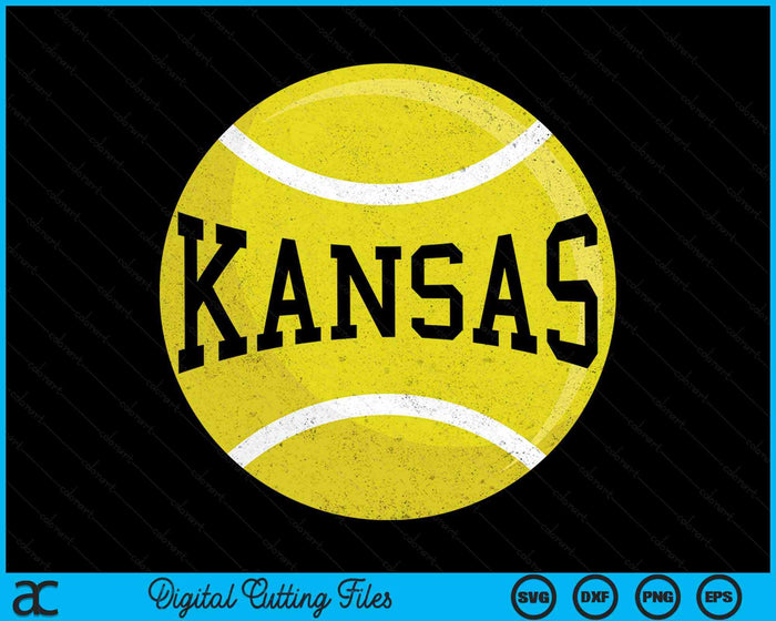 Kansas Tennis Fan SVG PNG Digital Cutting Files Kansas Tennis Fan SVG PNG Digital Cutting Files