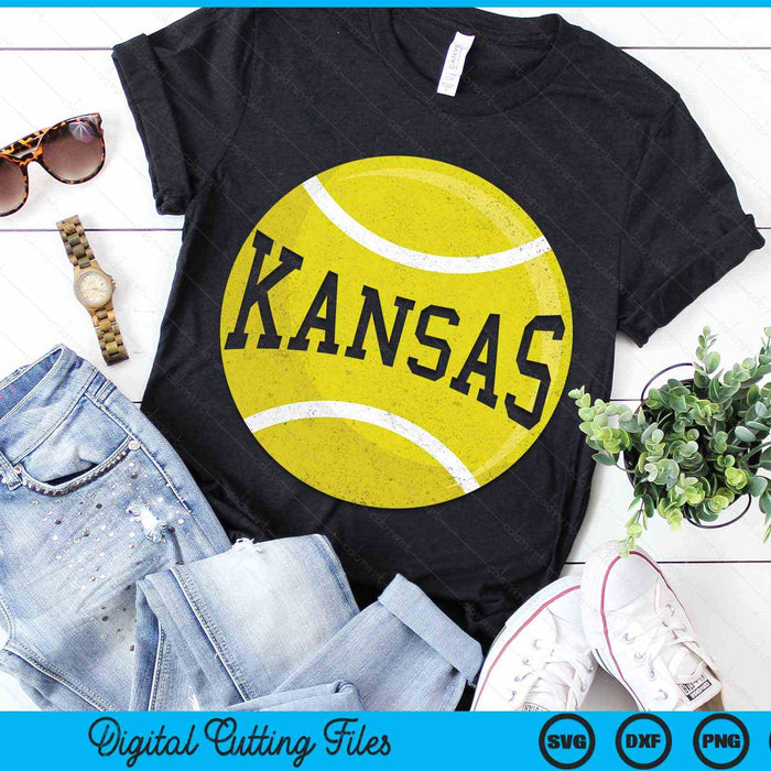 Kansas Tennis Fan SVG PNG Digital Cutting Files Kansas Tennis Fan SVG PNG Digital Cutting Files