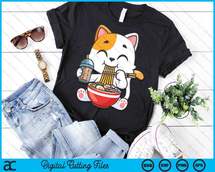 Kawaii Cat Ramen Noodles Anime Neko Japanese Manga Otaku SVG PNG Digital Cutting Files Kawaii Cat Ramen Noodles Anime Neko Japanese Manga Otaku SVG PNG Digital Cutting Files