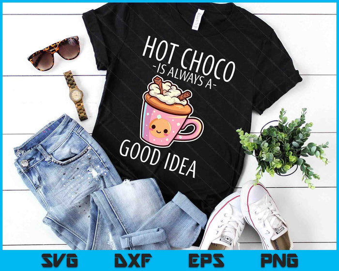 Kawaii Hot Chocolate Lover Winter Evening Hot Cocoa SVG PNG Digital Cutting Files Kawaii Hot Chocolate Lover Winter Evening Hot Cocoa SVG PNG Digital Cutting Files