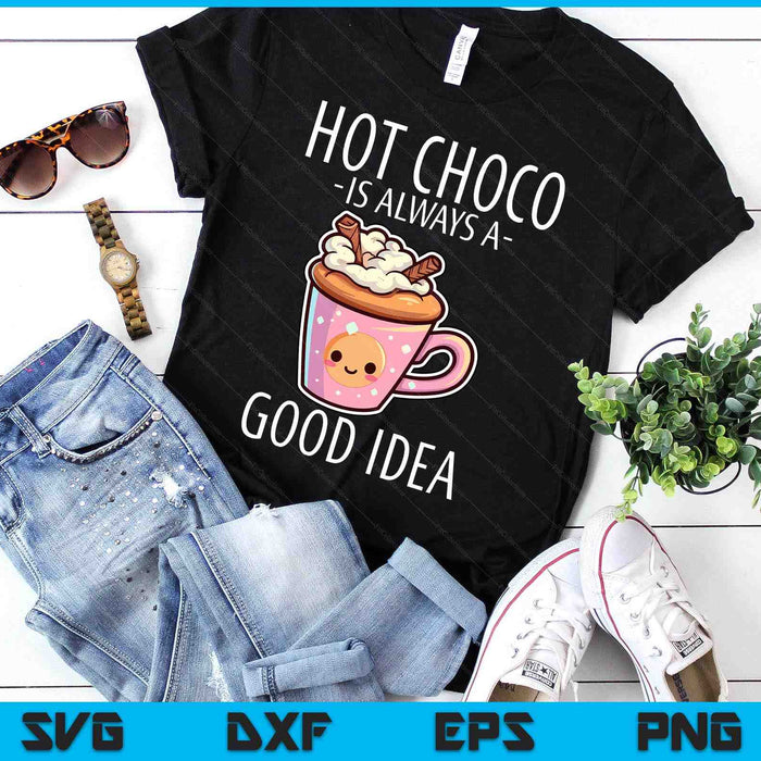 Kawaii Hot Chocolate Lover Winter Evening Hot Cocoa SVG PNG Digital Cutting Files Kawaii Hot Chocolate Lover Winter Evening Hot Cocoa SVG PNG Digital Cutting Files