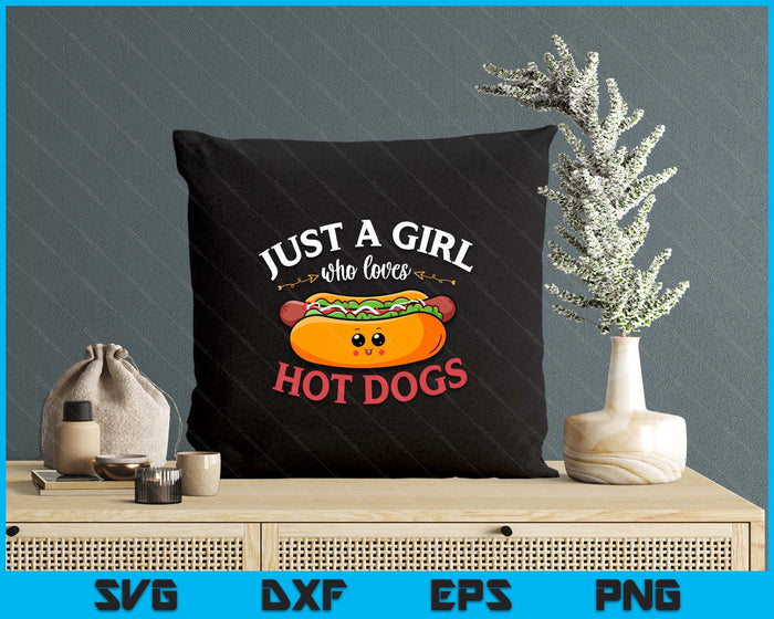 Kawaii Hotdog Lover Women Just A Girl Who Loves Hot Dogs SVG PNG Digital Printable Files Kawaii Hotdog Lover Women Just A Girl Who Loves Hot Dogs SVG PNG Digital Printable Files