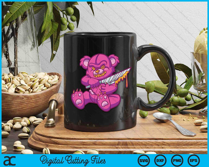Kawaii Pastel Goth Teddy Bear Gothic Occult Voodoo Halloween SVG PNG Digital Cutting Files Kawaii Pastel Goth Teddy Bear Gothic Occult Voodoo Halloween SVG PNG Digital Cutting Files