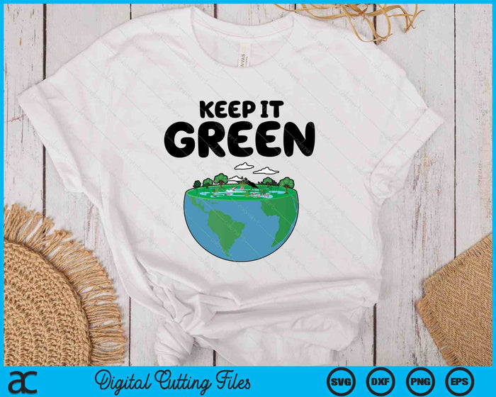 Keep It Green Earth Day Planet Environmental Awareness Retro SVG PNG Digital Printable Files Keep It Green Earth Day Planet Environmental Awareness Retro SVG PNG Digital Printable Files