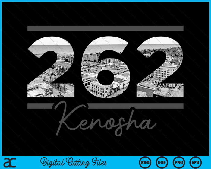 Kenosha 262 Area Code Skyline Wisconsin Vintage SVG PNG Digital Cutting Files Kenosha 262 Area Code Skyline Wisconsin Vintage SVG PNG Digital Cutting Files