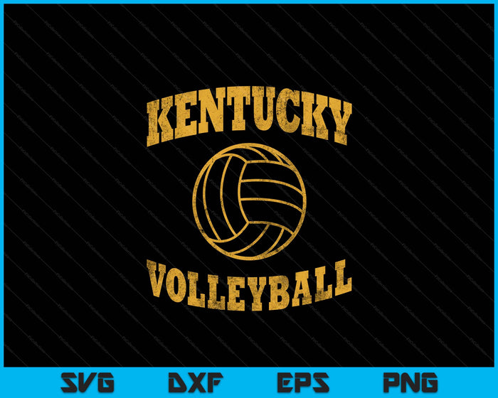 Kentucky Volleyball Classic Vintage Distressed SVG PNG Digital Cutting Files Kentucky Volleyball Classic Vintage Distressed SVG PNG Digital Cutting Files