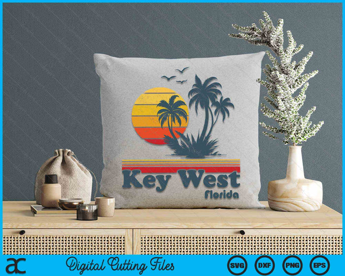 Key West Florida Beach Vintage Spring Break Vacation Retro SVG PNG Digital Cutting Files Key West Florida Beach Vintage Spring Break Vacation Retro SVG PNG Digital Cutting Files