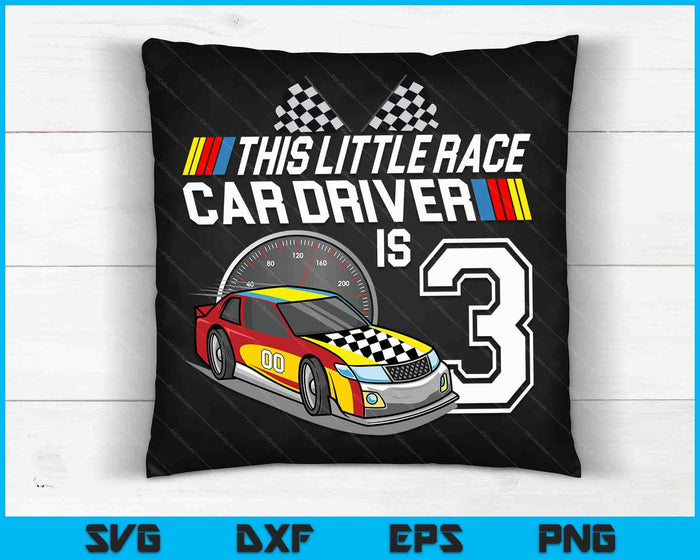 Kids 3 Year Old Race Car Birthday 3rd Stock Car Racing Party SVG PNG Digital Cutting Files Kids 3 Year Old Race Car Birthday 3rd Stock Car Racing Party SVG PNG Digital Cutting Files