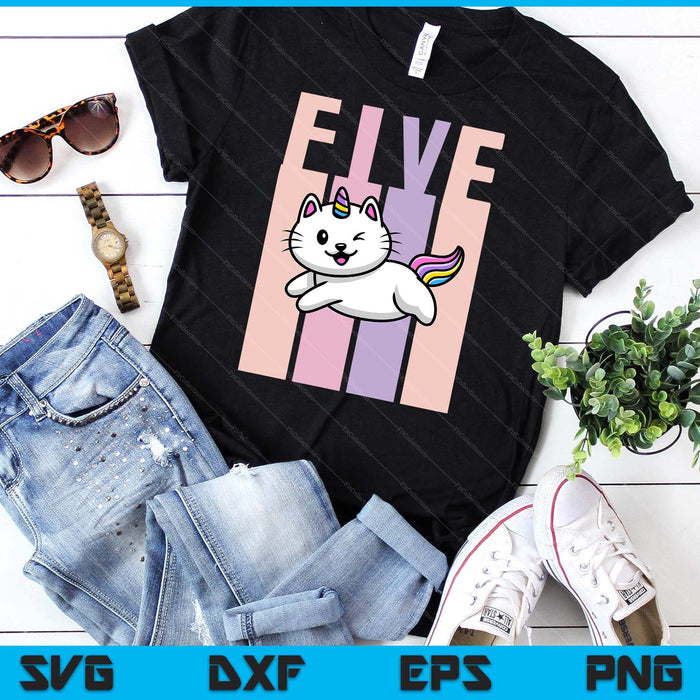 Kids 5 Year Old Cute Caticorn Cat Unicorn Birthday Girl SVG PNG Digital Printable Files Kids 5 Year Old Cute Caticorn Cat Unicorn Birthday Girl SVG PNG Digital Printable Files