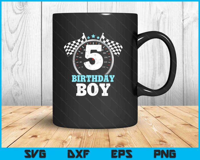Kids 5th Birthday Boy 5 Fifth Race Car Birthday Racing Car Flag SVG PNG Digital Printable Files Kids 5th Birthday Boy 5 Fifth Race Car Birthday Racing Car Flag SVG PNG Digital Printable Files