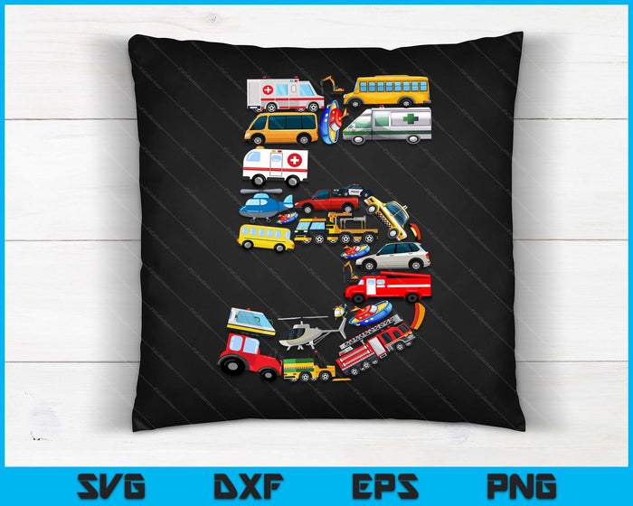 Kids 5th Birthday For Boys Cars Vehicles Fire Truck Airplane SVG PNG Digital Printable Files Kids 5th Birthday For Boys Cars Vehicles Fire Truck Airplane SVG PNG Digital Printable Files
