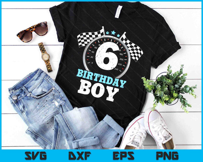 Kids 6th Birthday Boy 6 Sixth Race Car Birthday Racing Car Flag SVG PNG Digital Printable Files Kids 6th Birthday Boy 6 Sixth Race Car Birthday Racing Car Flag SVG PNG Digital Printable Files
