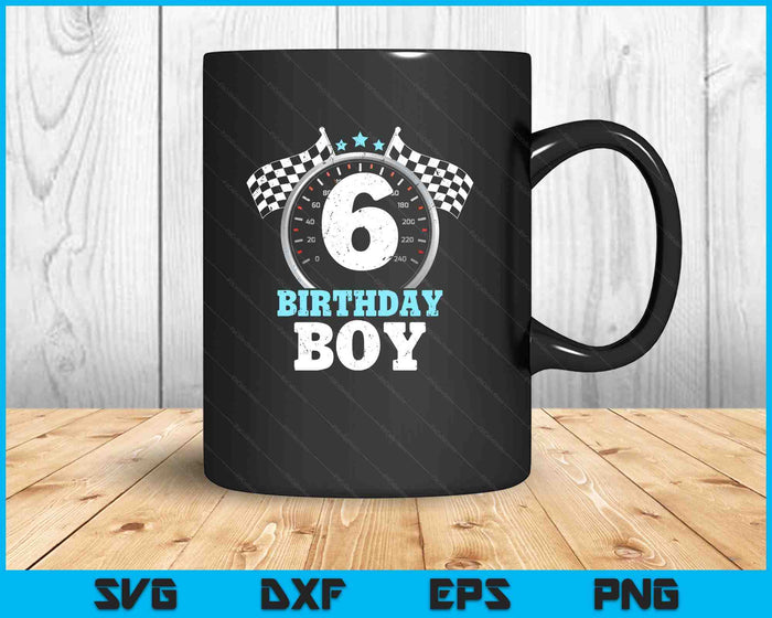 Kids 6th Birthday Boy 6 Sixth Race Car Birthday Racing Car Flag SVG PNG Digital Printable Files Kids 6th Birthday Boy 6 Sixth Race Car Birthday Racing Car Flag SVG PNG Digital Printable Files