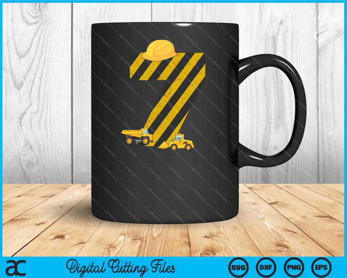 Kids 7th Birthday Digger 7 Years Builder Excavator SVG PNG Cutting Printable Files Kids 7th Birthday Digger 7 Years Builder Excavator SVG PNG Cutting Printable Files