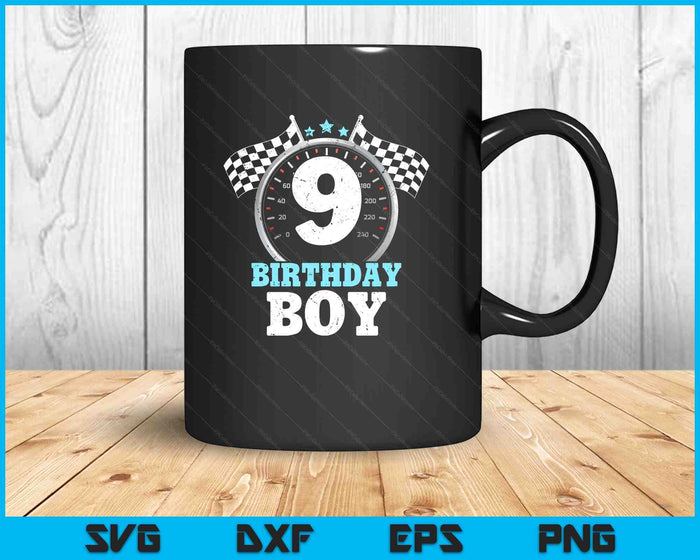 Kids 9th Birthday Boy 9 Nine Race Car Birthday Racing Car Flag SVG PNG Digital Printable Files Kids 9th Birthday Boy 9 Nine Race Car Birthday Racing Car Flag SVG PNG Digital Printable Files