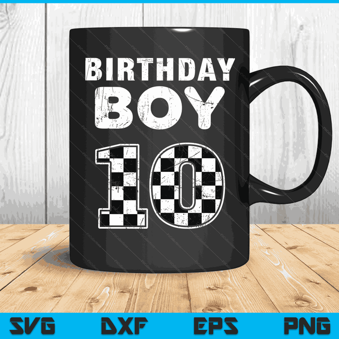 Kinderen verjaardag jongen 10 twee race auto 10e verjaardag racewagen bestuurder SVG PNG digitale snijbestanden Kinderen verjaardag jongen 10 twee race auto 10e verjaardag racewagen bestuurder SVG PNG digitale snijbestanden