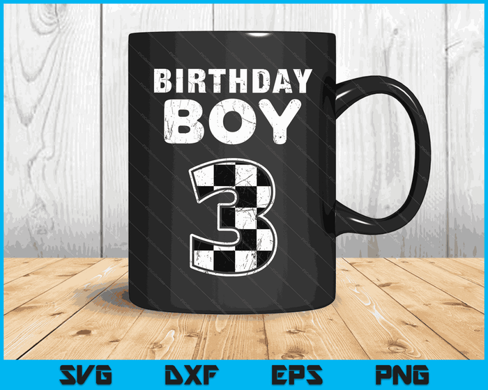 Kids Birthday Boy 3 Two Race Car 3rd Birthday Racing Car Driver SVG PNG Digital Cutting Files Kids Birthday Boy 3 Two Race Car 3rd Birthday Racing Car Driver SVG PNG Digital Cutting Files