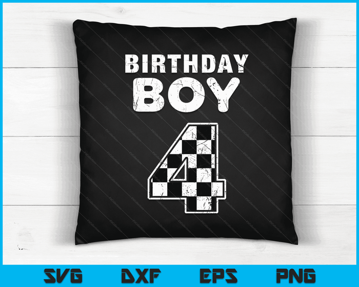 Kids Birthday Boy 4 Two Race Car 4th Birthday Racing Car Driver SVG PNG Digital Cutting Files Kids Birthday Boy 4 Two Race Car 4th Birthday Racing Car Driver SVG PNG Digital Cutting Files