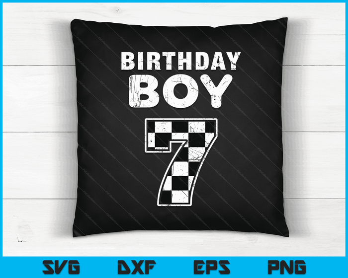 Kinderen verjaardag jongen 7 twee race auto 7e verjaardag racewagen bestuurder SVG PNG digitale snijbestanden Kinderen verjaardag jongen 7 twee race auto 7e verjaardag racewagen bestuurder SVG PNG digitale snijbestanden