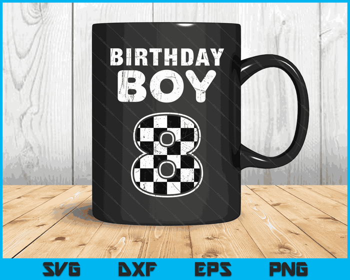 Kinderen verjaardag jongen 8 twee race auto 8e verjaardag racewagen bestuurder SVG PNG digitale snijbestanden Kinderen verjaardag jongen 8 twee race auto 8e verjaardag racewagen bestuurder SVG PNG digitale snijbestanden