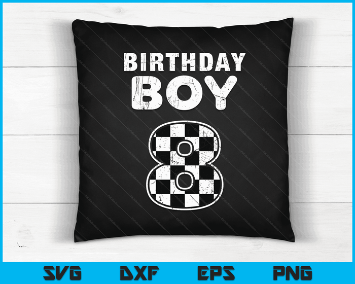 Kinderen verjaardag jongen 8 twee race auto 8e verjaardag racewagen bestuurder SVG PNG digitale snijbestanden Kinderen verjaardag jongen 8 twee race auto 8e verjaardag racewagen bestuurder SVG PNG digitale snijbestanden