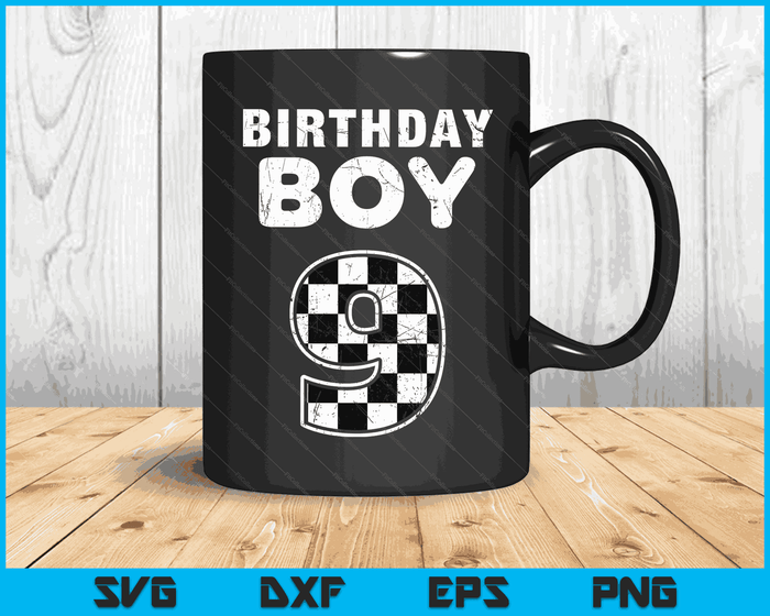 Kinderen verjaardag jongen 9 twee race auto 9e verjaardag racewagen bestuurder SVG PNG digitale snijbestanden Kinderen verjaardag jongen 9 twee race auto 9e verjaardag racewagen bestuurder SVG PNG digitale snijbestanden