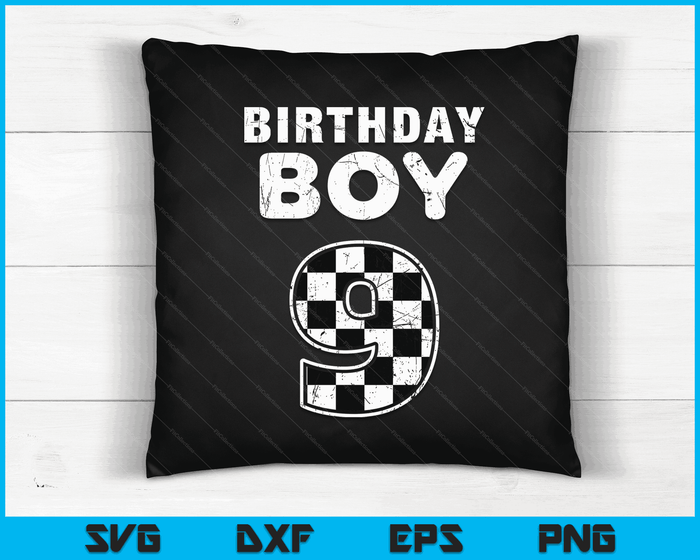 Kinderen verjaardag jongen 9 twee race auto 9e verjaardag racewagen bestuurder SVG PNG digitale snijbestanden Kinderen verjaardag jongen 9 twee race auto 9e verjaardag racewagen bestuurder SVG PNG digitale snijbestanden