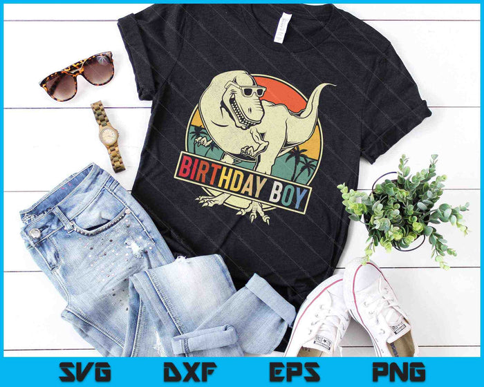 Kinderen verjaardag jongen Dino T Rex dinosaurus jongens bijpassende familie SVG PNG snijden afdrukbare bestanden Kinderen verjaardag jongen Dino T Rex dinosaurus jongens bijpassende familie SVG PNG snijden afdrukbare bestanden