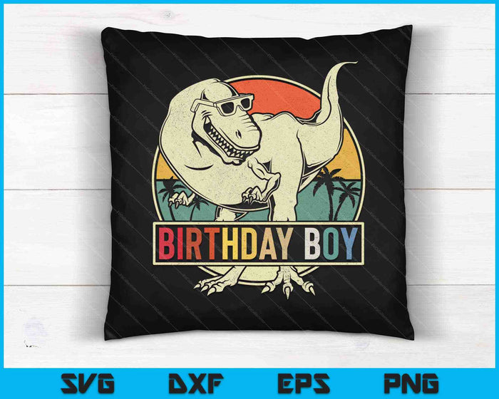 Kinderen verjaardag jongen Dino T Rex dinosaurus jongens bijpassende familie SVG PNG snijden afdrukbare bestanden Kinderen verjaardag jongen Dino T Rex dinosaurus jongens bijpassende familie SVG PNG snijden afdrukbare bestanden