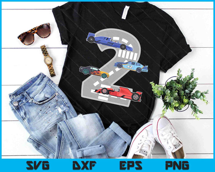 Kids Birthday Party Boy 2 Two Race Car 2nd Driver Racing Car SVG PNG Digital Printable Files Kids Birthday Party Boy 2 Two Race Car 2nd Driver Racing Car SVG PNG Digital Printable Files