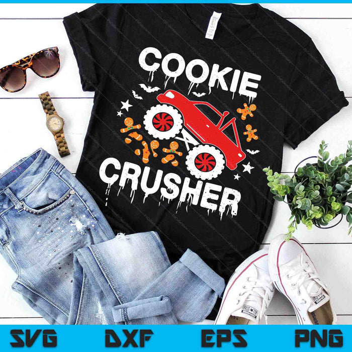 Kids Christmas Monster Truck Cookie Crusher Xmas SVG PNG Digital Printable Files Kids Christmas Monster Truck Cookie Crusher Xmas SVG PNG Digital Printable Files