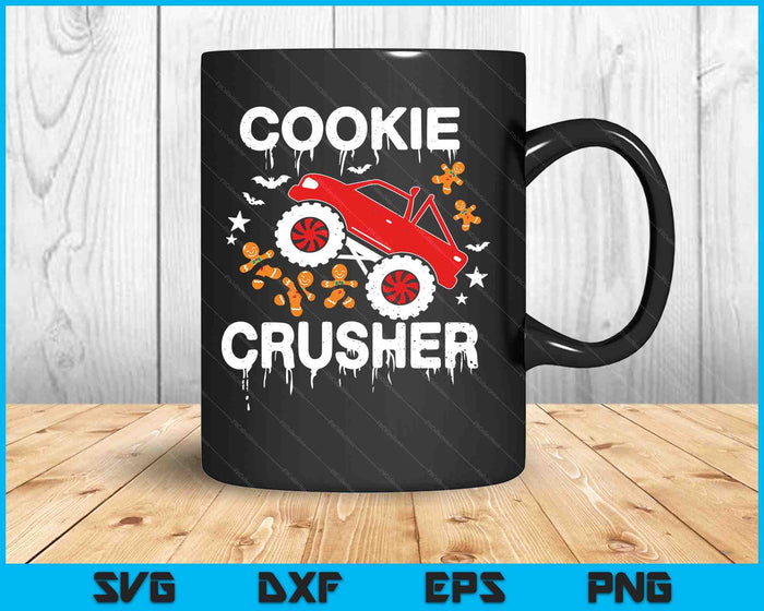 Kids Christmas Monster Truck Cookie Crusher Xmas SVG PNG Digital Printable Files Kids Christmas Monster Truck Cookie Crusher Xmas SVG PNG Digital Printable Files
