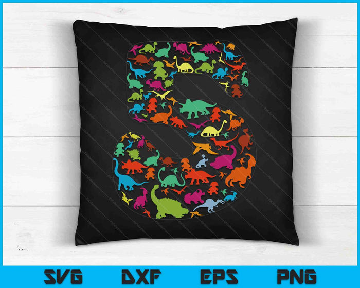 Kids Dinosaur 5th Birthday Boy 5 Years T-Rex Party Rawr I'm 5 SVG PNG Digital Cutting Files Kids Dinosaur 5th Birthday Boy 5 Years T-Rex Party Rawr I'm 5 SVG PNG Digital Cutting Files