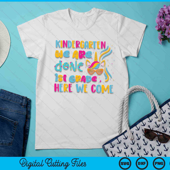 Kids Kindergarten Done 1st Grade Last Day Of School Graduation SVG PNG Digital Cutting Files Kids Kindergarten Done 1st Grade Last Day Of School Graduation SVG PNG Digital Cutting Files