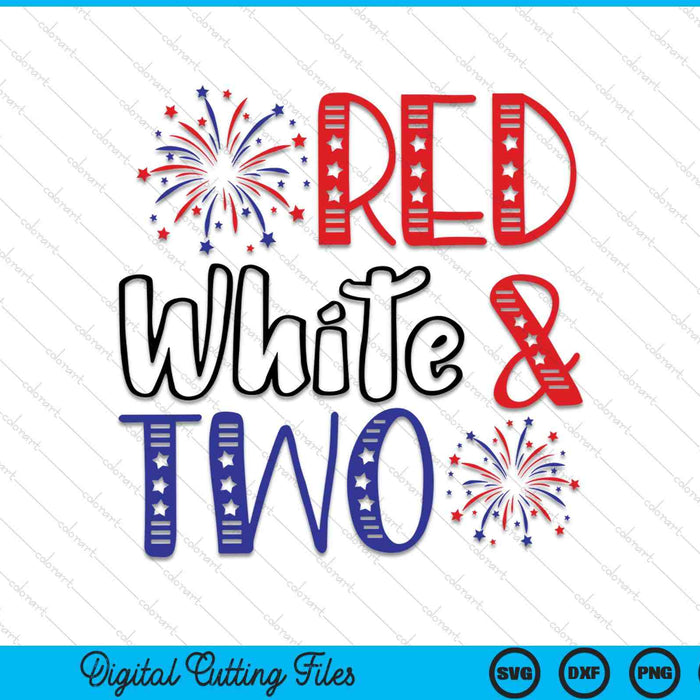 Rood Wit & Twee 2e verjaardag 4 juli Onafhankelijkheidsdag SVG PNG-bestanden Rood Wit & Twee 2e verjaardag 4 juli Onafhankelijkheidsdag SVG PNG-bestanden