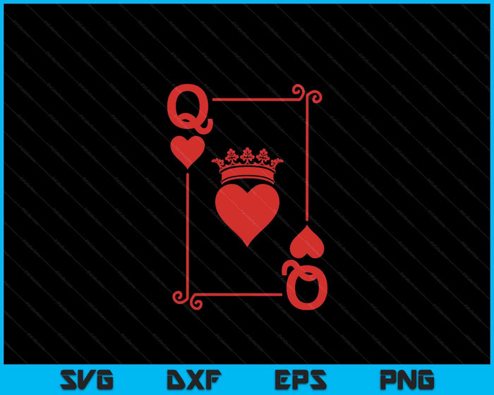 King & Queen of Hearts Matching Couple Queen of Hearts SVG PNG Digital Cutting Files