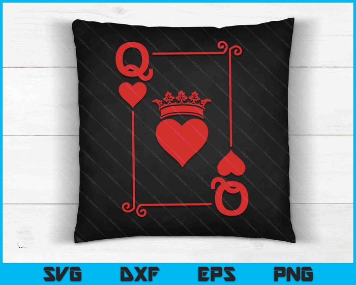 King & Queen of Hearts Matching Couple Queen of Hearts SVG PNG Digital Cutting Files