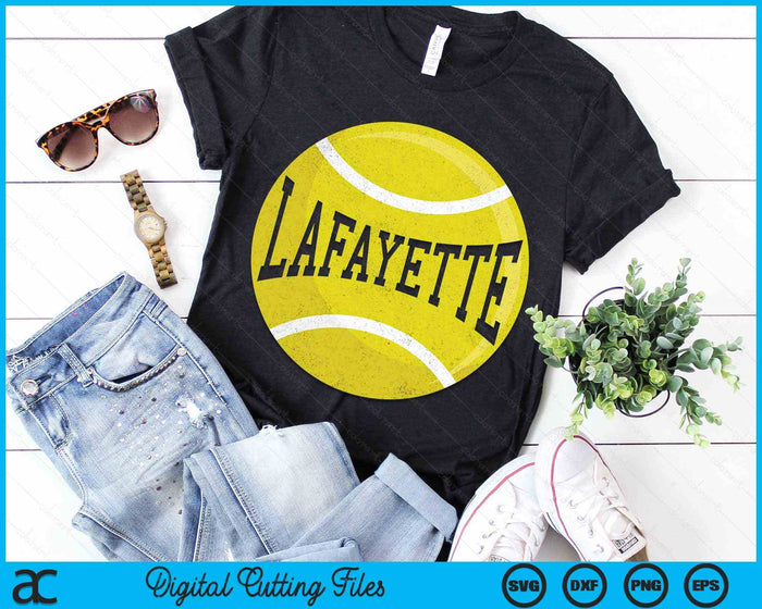Lafayette Tennis Fan SVG PNG Digital Cutting Files Lafayette Tennis Fan SVG PNG Digital Cutting Files
