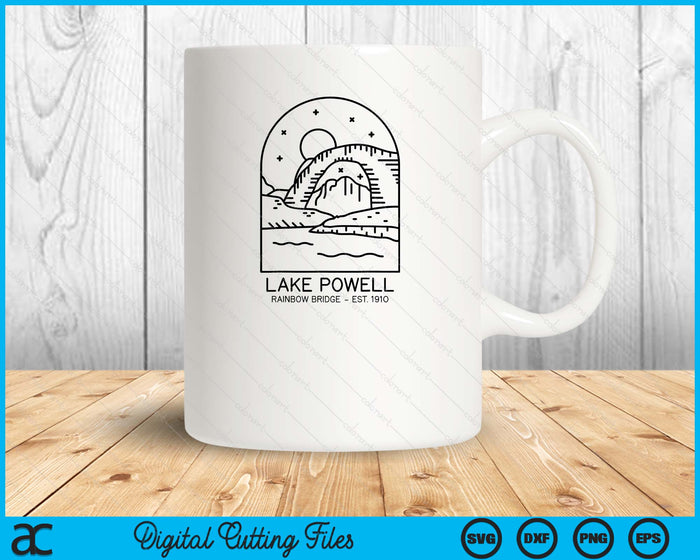 Lake Powell Reservoir 1963 Rainbow Bridge 1910 Utah Arizona SVG PNG Digital Printable Files Lake Powell Reservoir 1963 Rainbow Bridge 1910 Utah Arizona SVG PNG Digital Printable Files