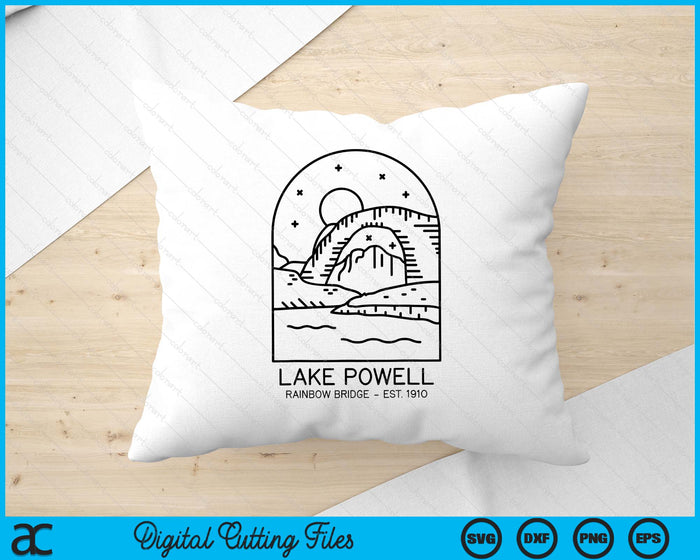 Lake Powell Reservoir 1963 Rainbow Bridge 1910 Utah Arizona SVG PNG Digital Printable Files Lake Powell Reservoir 1963 Rainbow Bridge 1910 Utah Arizona SVG PNG Digital Printable Files