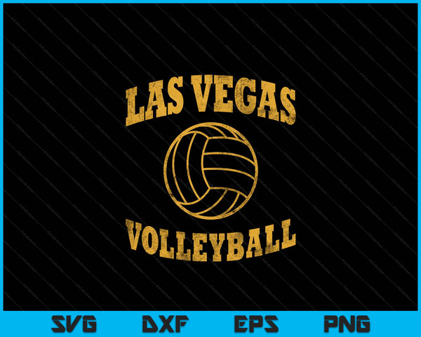 Las Vegas Volleyball Classic Vintage Distressed SVG PNG Digital Cutting Files