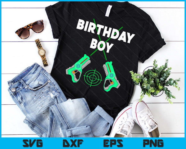 Laser Tag Birthday Boy Party Laser Tag Player Birthday SVG PNG Digital Cutting Files