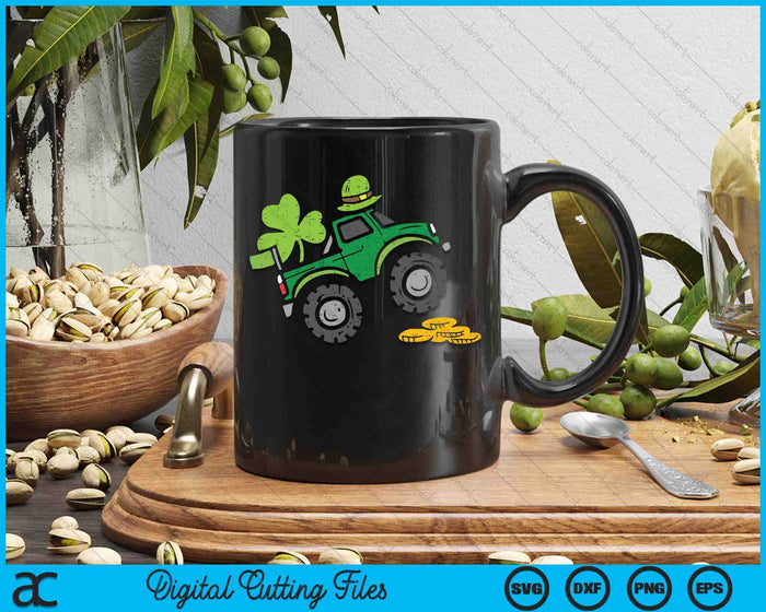 Leprechaun Monster Truck Shamrock St Patrick Day SVG PNG Digital Printable Files Leprechaun Monster Truck Shamrock St Patrick Day SVG PNG Digital Printable Files
