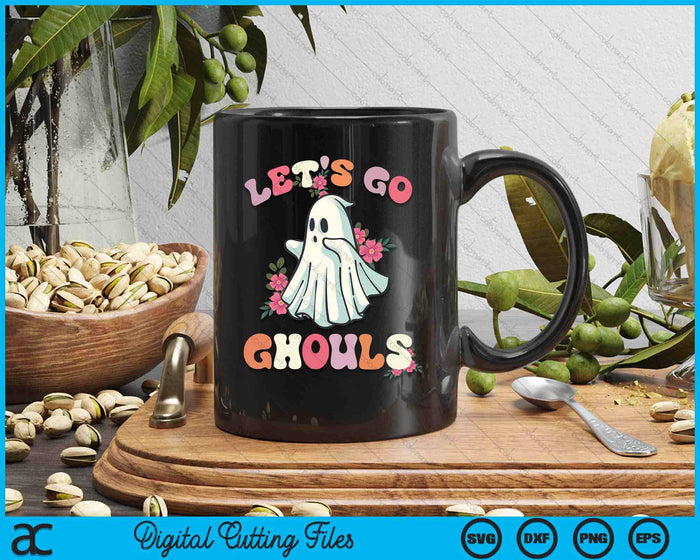 Let's Go Ghouls Halloween Groovy Vintage Ghost Halloween SVG PNG Digital Cutting Files Let's Go Ghouls Halloween Groovy Vintage Ghost Halloween SVG PNG Digital Cutting Files