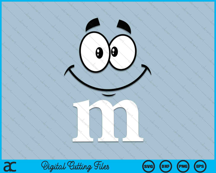 Letter M Funny Carnival Halloween Costume SVG PNG Digital Cutting Files