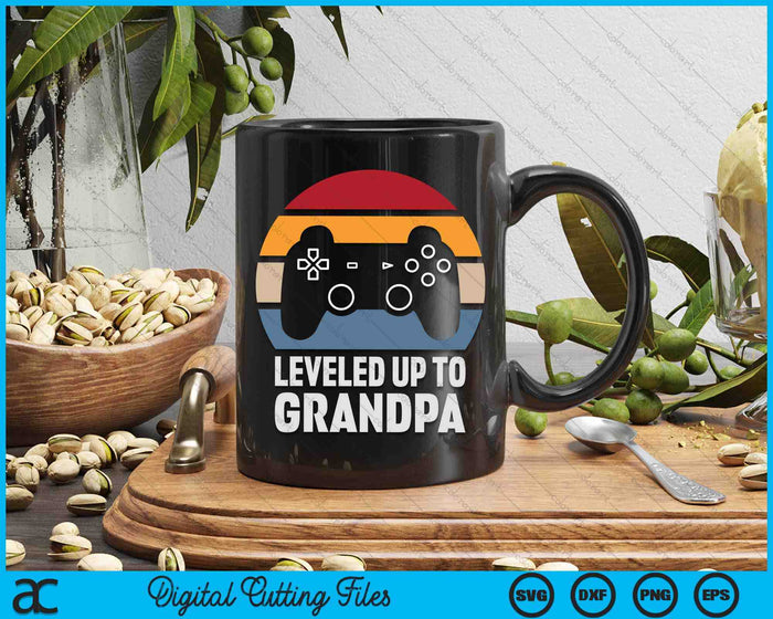 Leveled Up To Grandpa Gift Gamer Gaming Pregnancy Announcement SVG PNG Digital Cutting Files Leveled Up To Grandpa Gift Gamer Gaming Pregnancy Announcement SVG PNG Digital Cutting Files