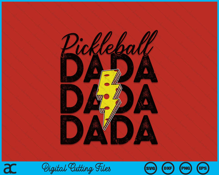 Lightning Bolt Pickleball Dada SVG PNG Digital Printable Files Lightning Bolt Pickleball Dada SVG PNG Digital Printable Files