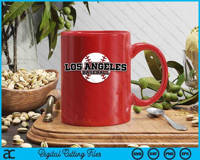 Los Angeles honkbal blok lettertype SVG PNG digitale snijbestanden Los Angeles honkbal blok lettertype SVG PNG digitale snijbestanden