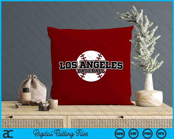 Los Angeles honkbal blok lettertype SVG PNG digitale snijbestanden Los Angeles honkbal blok lettertype SVG PNG digitale snijbestanden